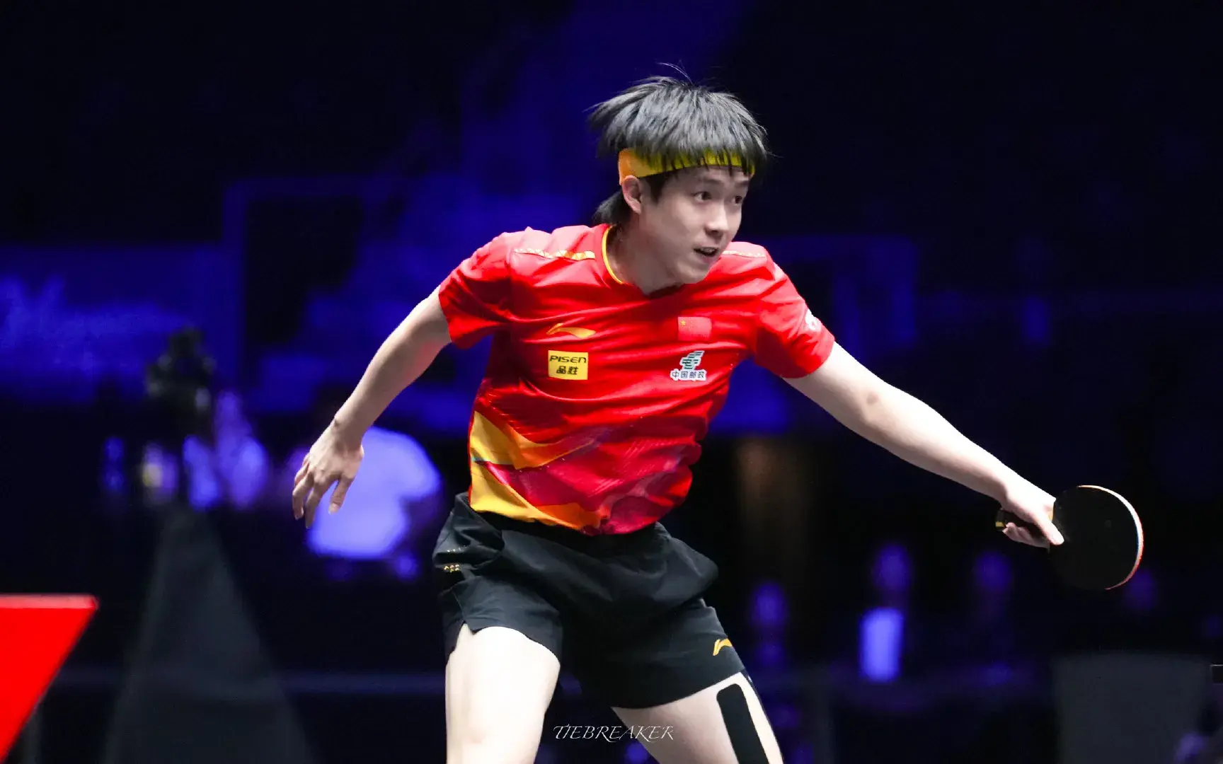 王楚钦, 进攻中路